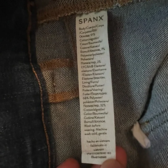 Spanx Kick Flare Jeans Vintage Indigo Pull On Women’s Size 2X Tall - Picture 6 of 13